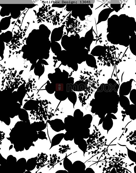 BLACK AND WHITE FLORAL DESIGN BLACK AND WHITE FLORAL DESIGN